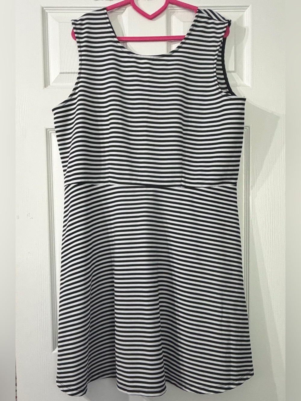 GEORGE Black and White Striped Sleeveless Mini Dress Size 20(XXL)